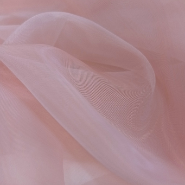 Органза цвета розовой пудры